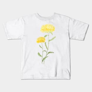 2 yellow yarrow watercolor Kids T-Shirt